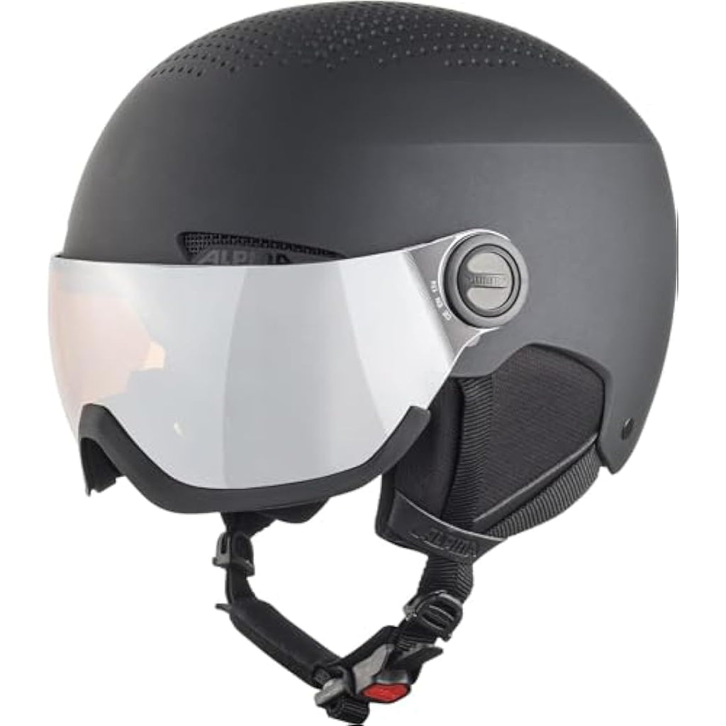 Alpina Unisex Ski Helmet | Vented Hard Shell with Neck Warmer Plus