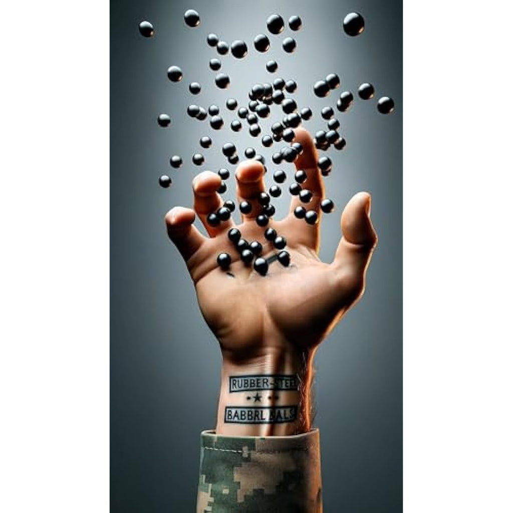 Jolof Store .68 Cal Rubber Steel Balls – 7g Heavy Defense Ammo (100ct)