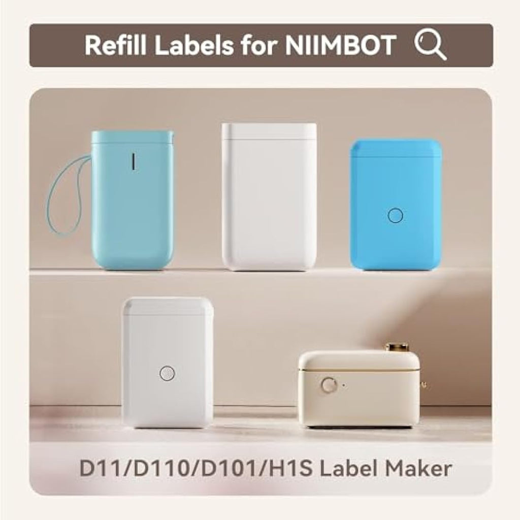 NIIMBOT Thermal Labels 15x50mm | Waterproof Sticker Paper for D11 D110