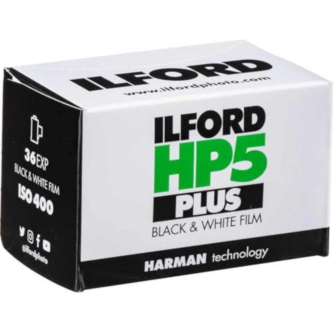 Ilford HP5 Plus Black and White 35mm Film - 36 Exposures (2+1 Free)