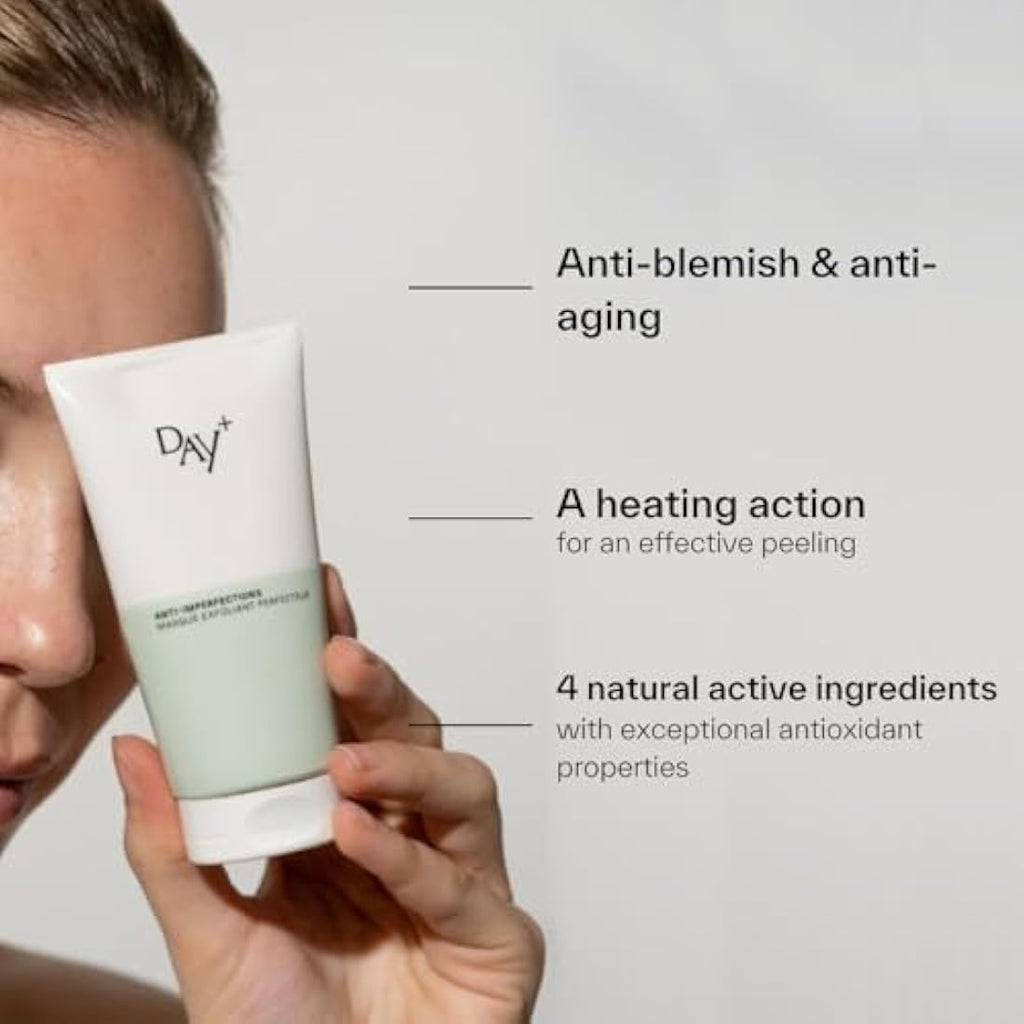 DAY+ Perfecting Exfoliating Mask – Anti-Aging White Clay Face Peel