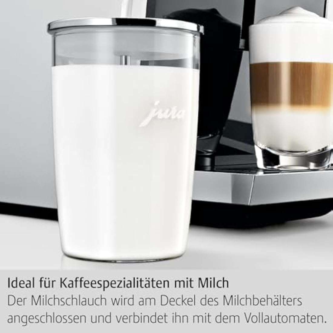 Jura Glass Milk Container – 0.5L Dishwasher Safe Coffee Accessory