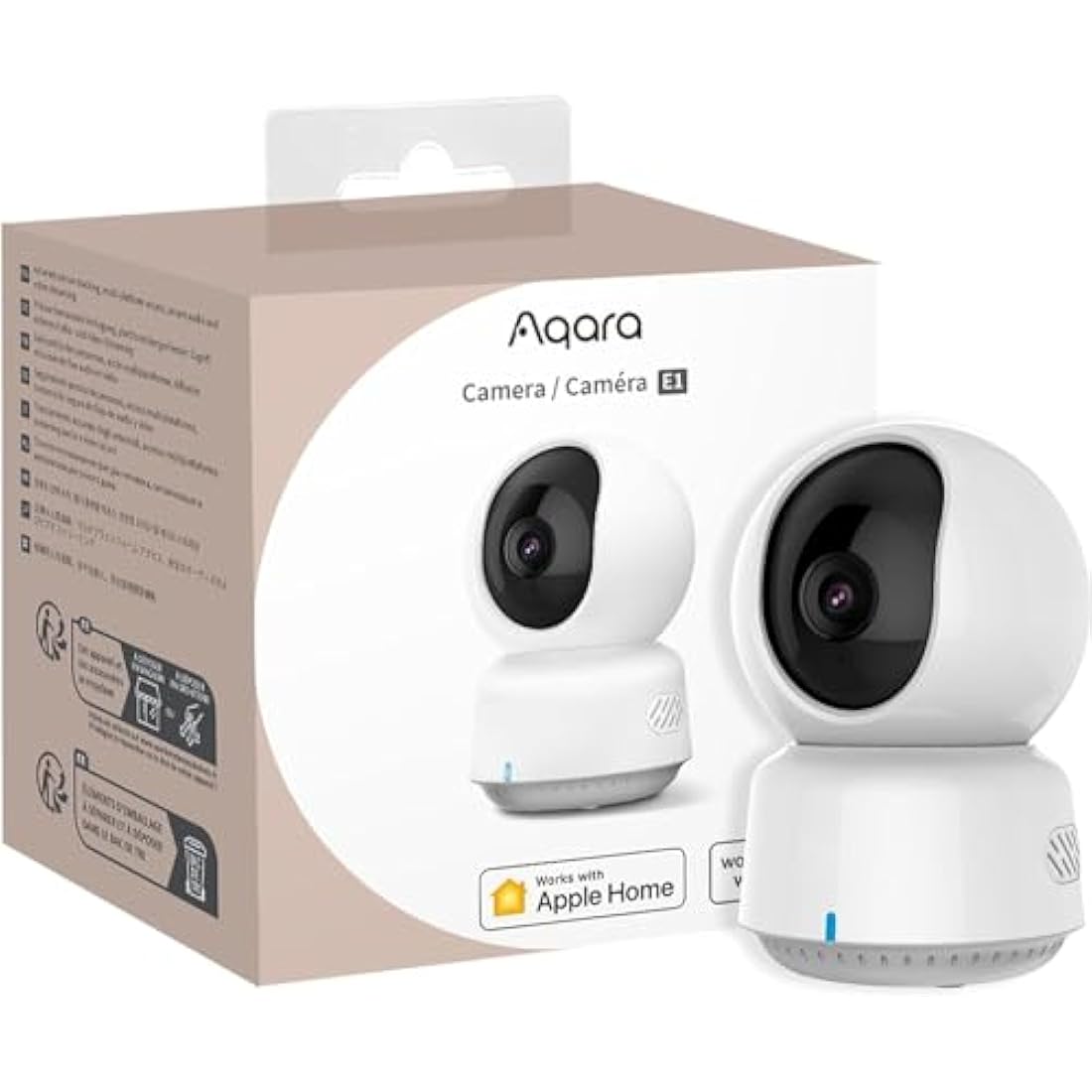 Aqara E1 2K Indoor Security Camera | Pan & Tilt Wi-Fi 6 HomeKit Cam