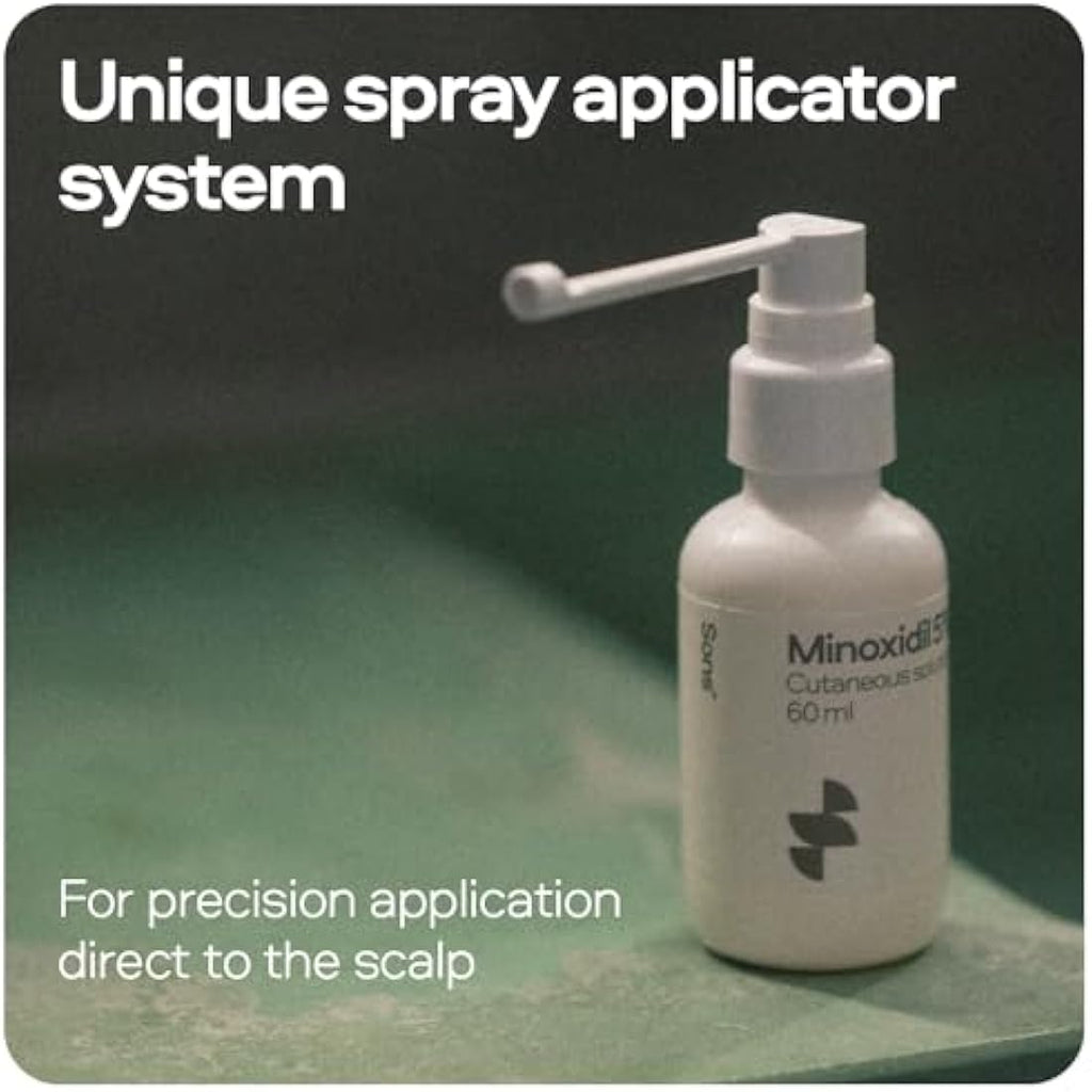 Sons Minoxidil 5% Hair Regrowth Spray for Men | 1 Month Supply (60ml)
