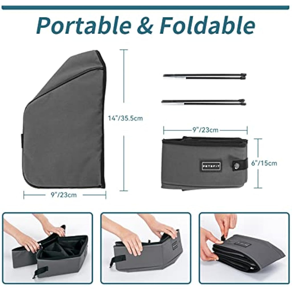PETSFIT Portable Cat Litter Box – Leak-Proof Washable Travel Litter Box