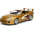 Jada Fast and Furious 1:24 '95 Toyota Supra Diecast Model Car - Gold