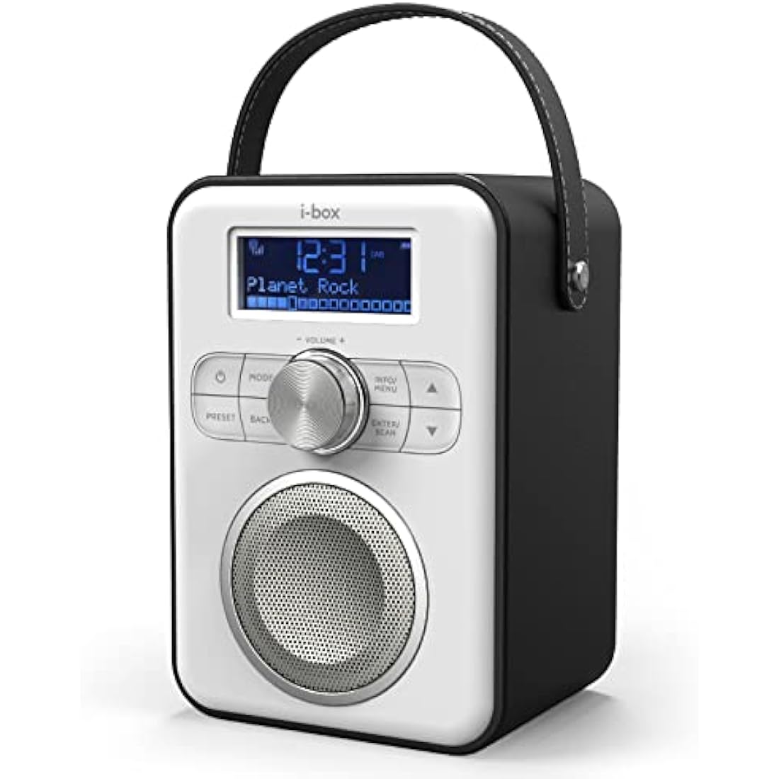 i-box Portable DAB/DAB+ & FM Radio | Bluetooth Speaker with 10H Battery