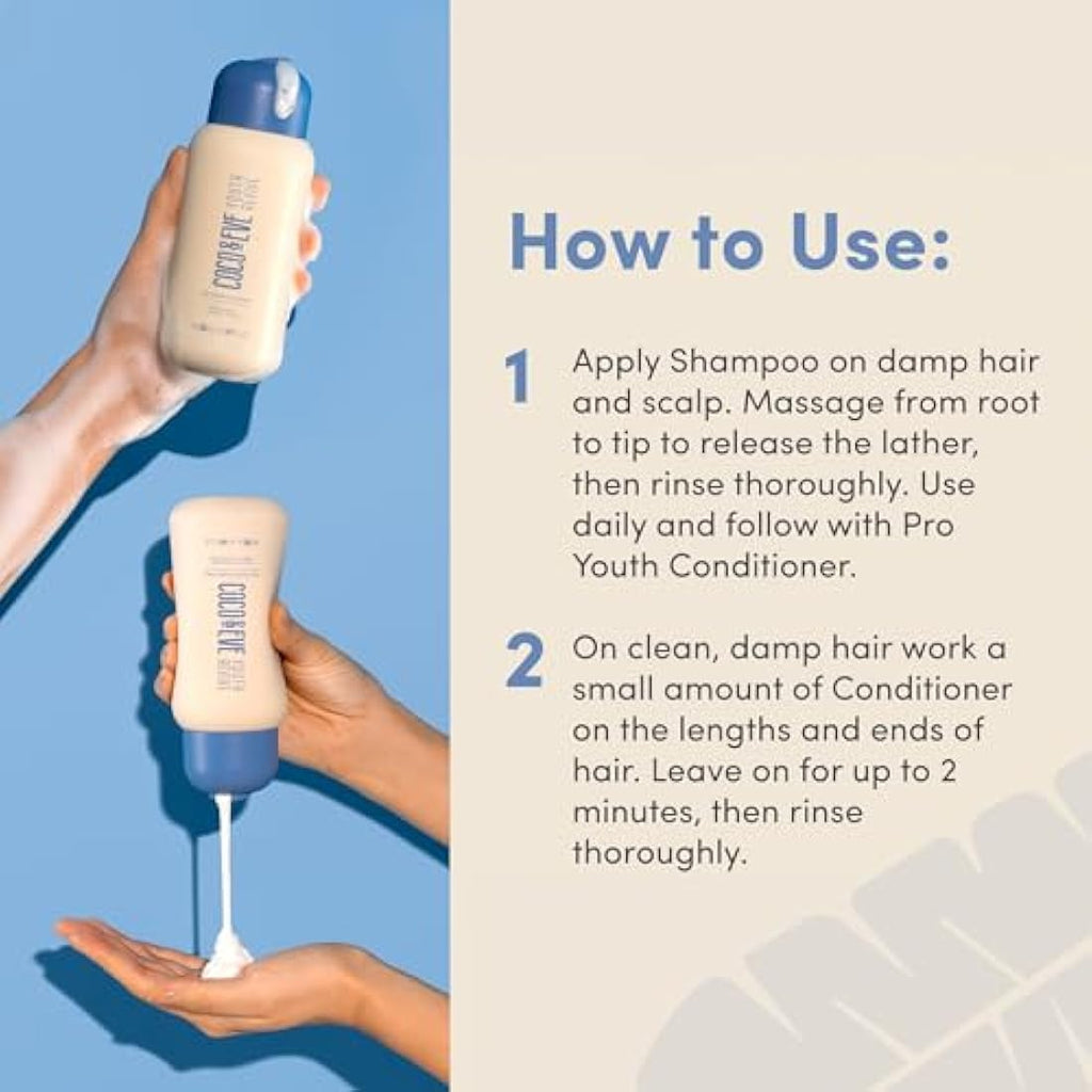 Coco & Eve Pro Youth Shampoo & Conditioner Set | Retinol & Honey