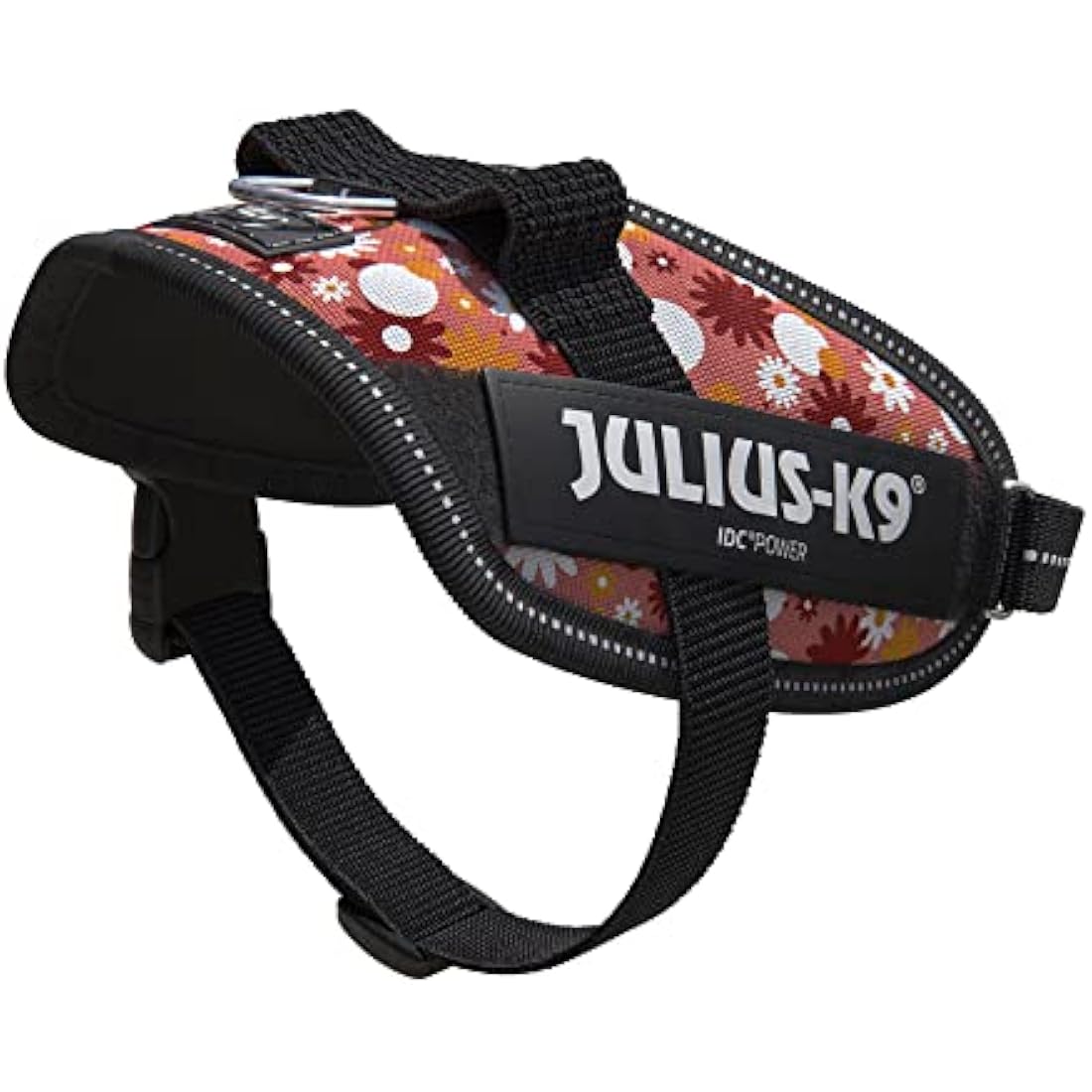 Julius-K9 IDC Powerharness Dog Harness | Pink Flowers | Size XS/Mini-Mini