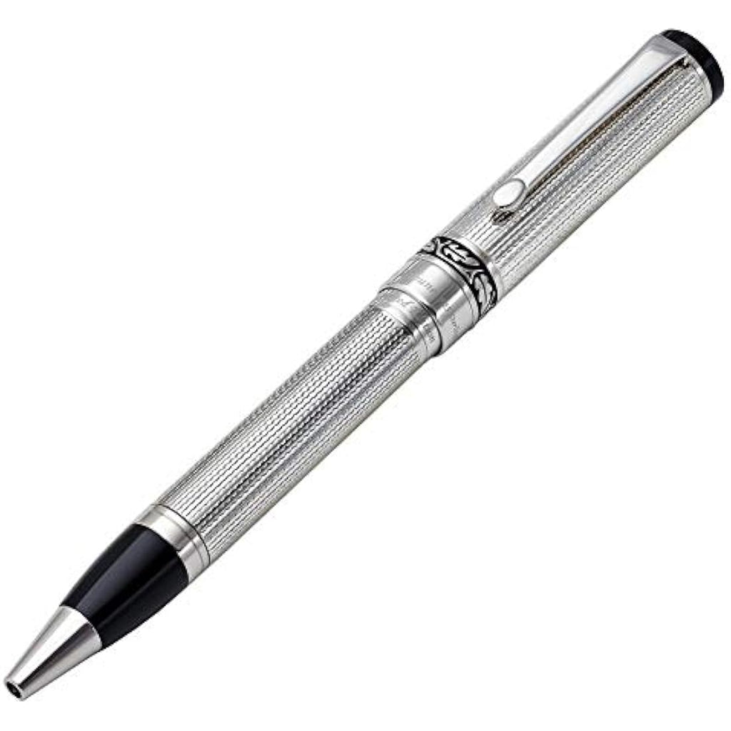 Xezo Tribune Ballpoint Pen | Solid Sterling Silver & Platinum Plated
