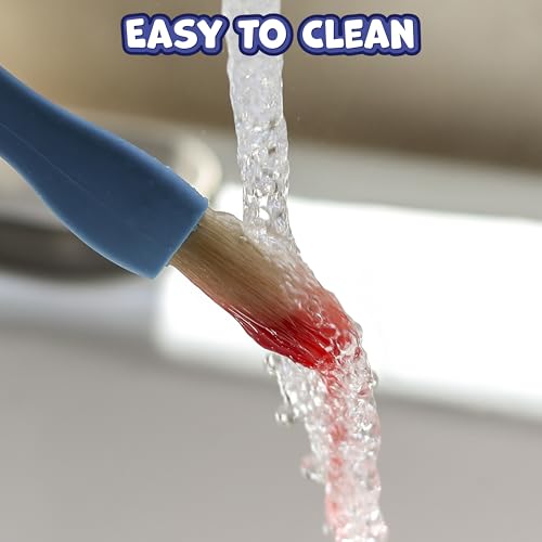 READY 2 LEARN Triangle Grip Paint Brushes - Set of 6 Toddler Brushes