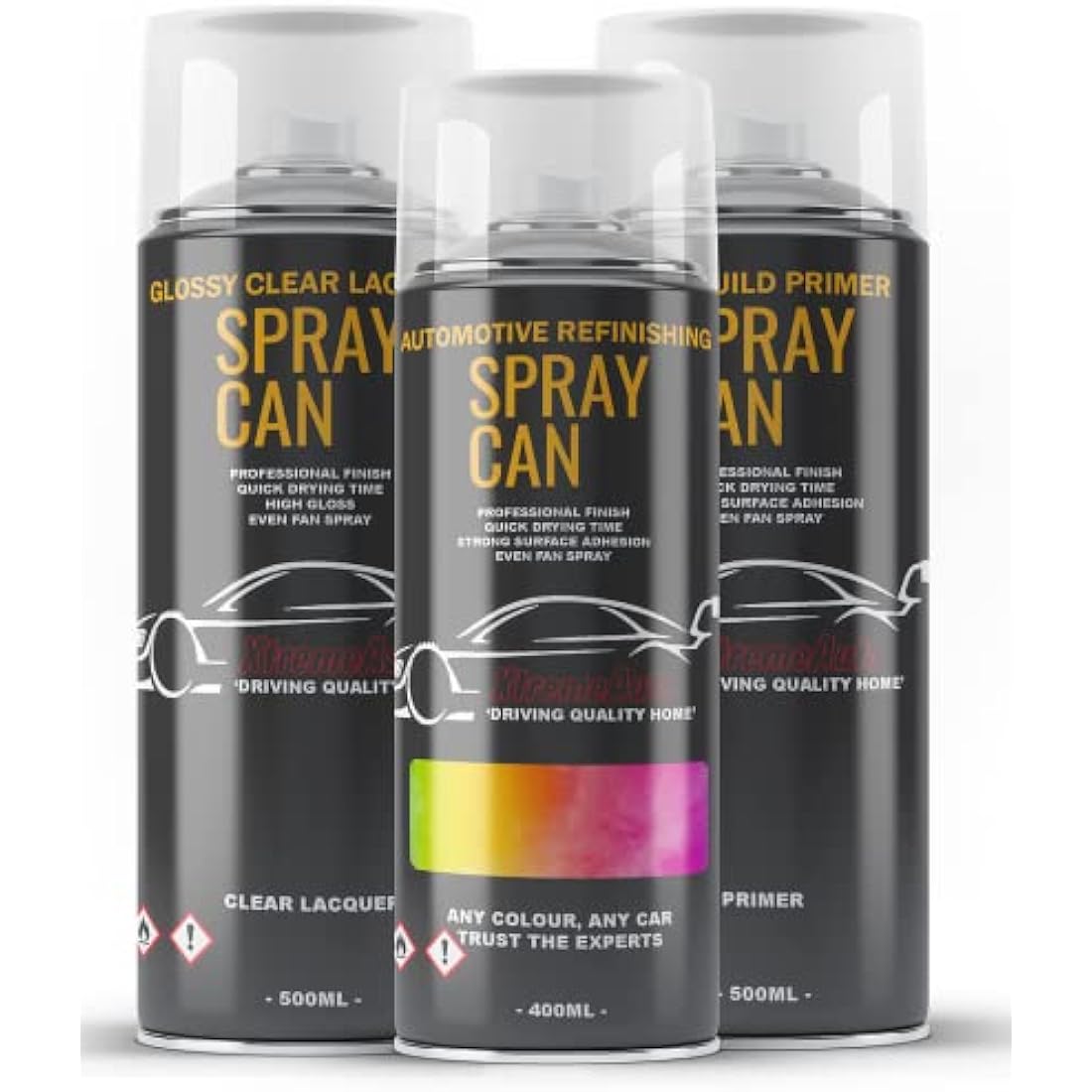 Xtremeauto Ford Focus Frozen White Aerosol Spray Paint Kit - 400ml