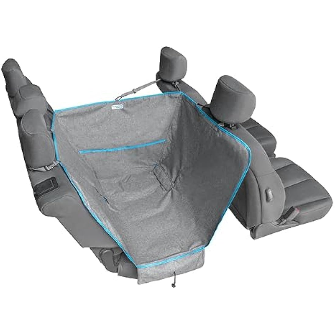 Kurgo Heather Half Hammock Dog Car Seat Protector - Waterproof Charcoal