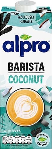 Alpro Barista Coconut Plant-Based Milk – Vegan & Lactose Free – 1L (8 Pack)