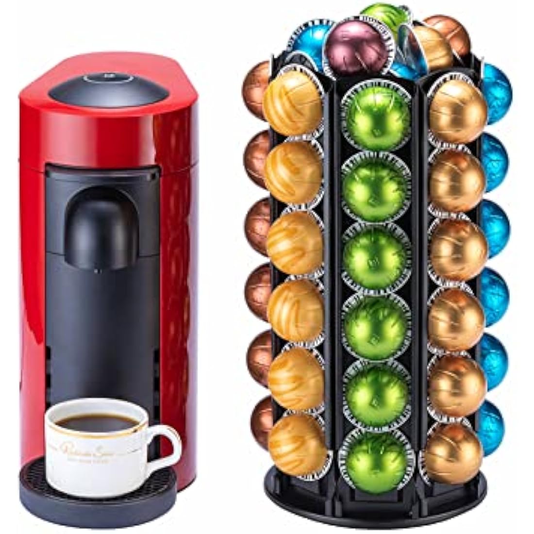 Nespresso Vertuo Pod Holder – 70 Capsule Rotating Carousel