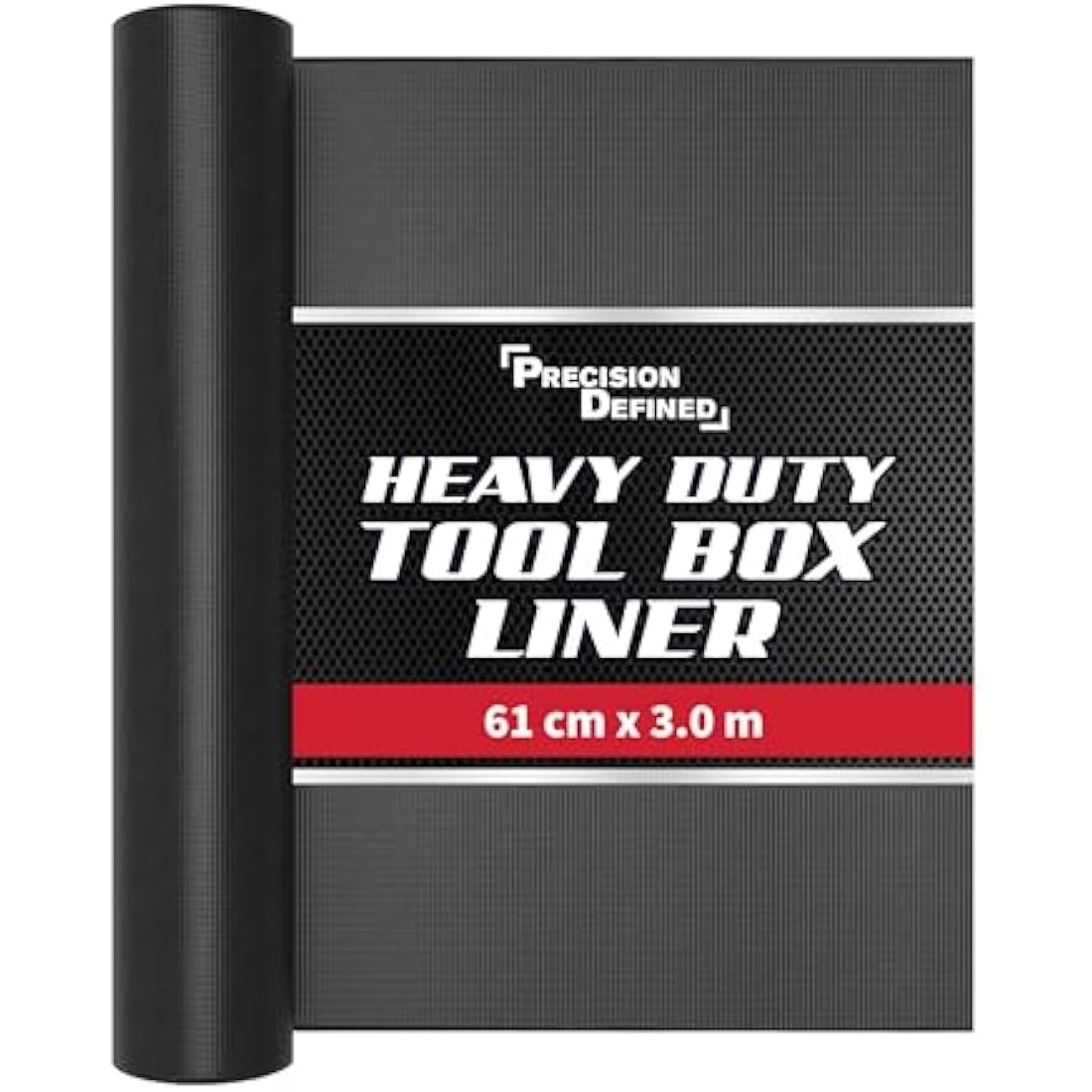 Precision Defined Tool Box Liner – Non-Slip Foam Drawer Mat, Black, 3m