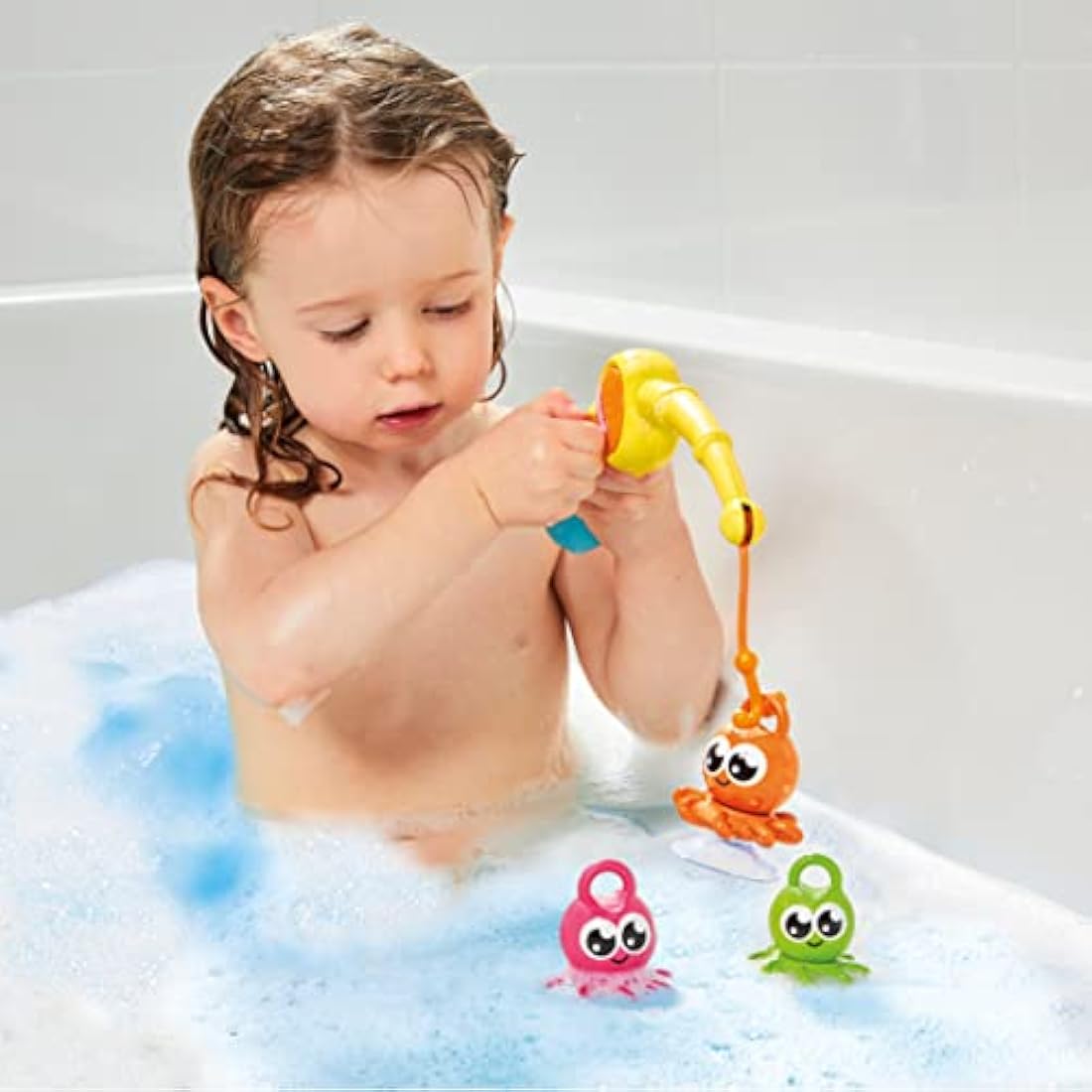 Toomies 3-in-1 Fishing Frenzy Baby Bath Toys - Interactive Water Set