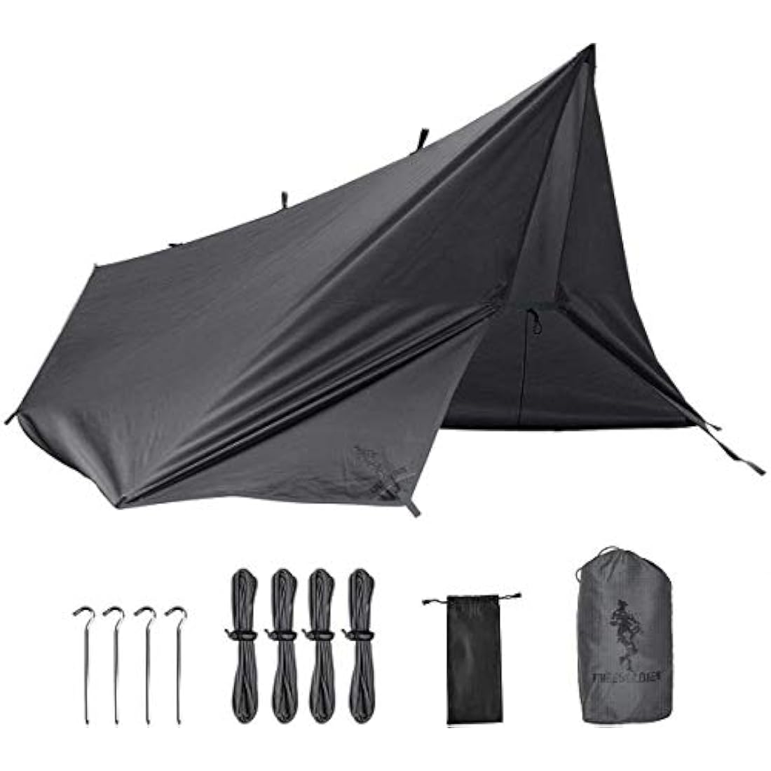 FREE SOLDIER Waterproof Camping Tarp – 3m x 3.2m Ripstop Hammock Shelter