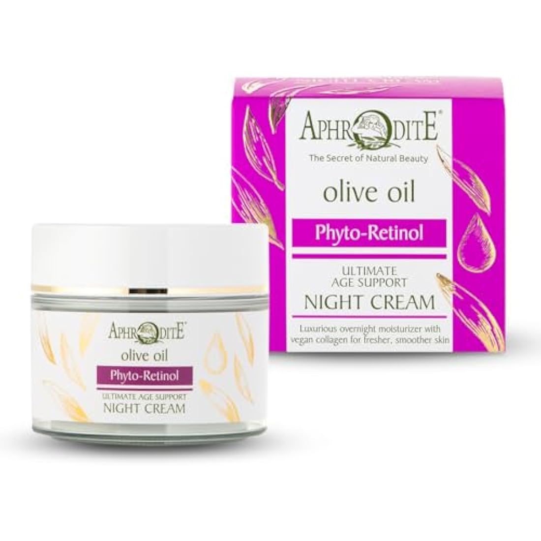 Aphrodite Firming Night Cream | Hyaluronic Acid & Olive Oil - 50ml