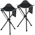 REDCAMP 22.4" Tall Folding Tripod Stool 2-Pack | Portable Camping Chairs