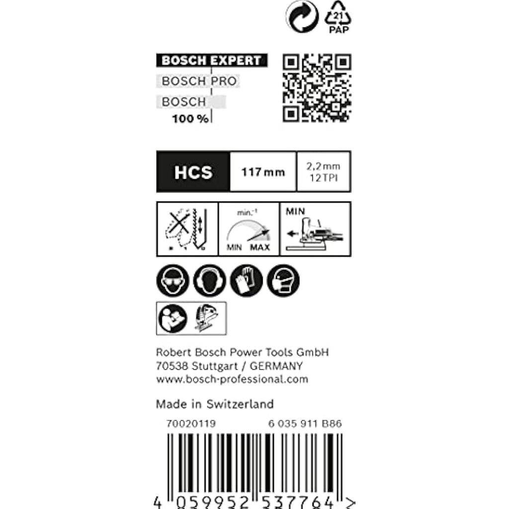 Bosch EXPERT T308B Jigsaw Blades - 25pc Wood 2-Side Clean T-Shank