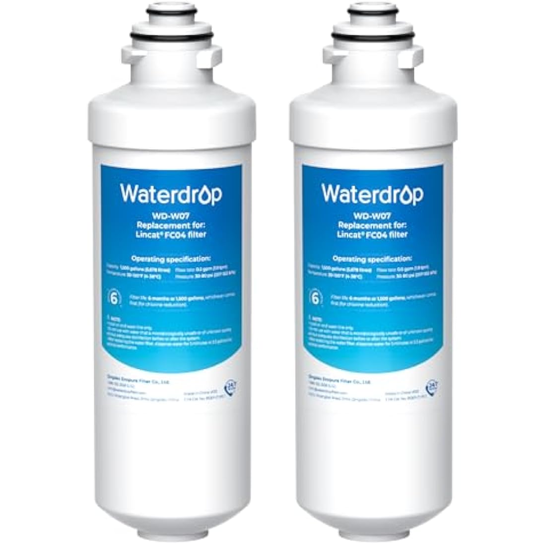 Waterdrop Replacement Filter for Lincat FC04 FX Series Boilers – 2 Pack