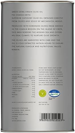 Odysea Greek Extra Virgin Olive Oil | PGI Chania Crete | 3L Tin