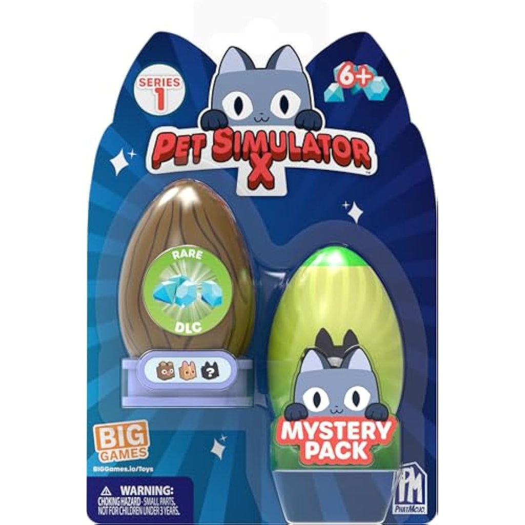 Pet Simulator X Mystery Pets 2-Pack – Series 1 Figures with Rare DLC