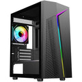 CiT Alpha Micro-ATX Gaming Case - ARGB Infinity Fan & Tempered Glass