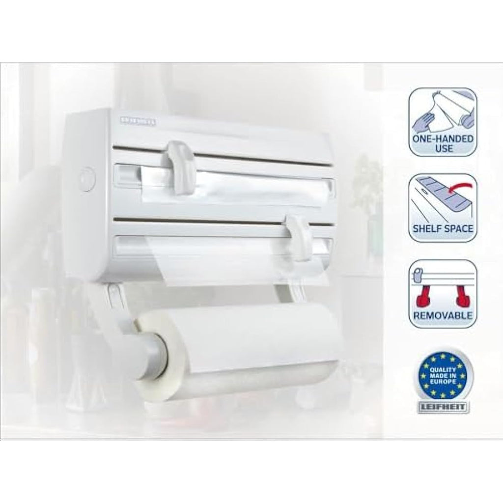 Leifheit Parat F2 Wall Mounted Foil & Cling Film Dispenser - White