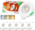 ALUSSO LIGHTING LED Recessed Downlights | 6W Dimmable 3CCT IP44 | 6-Pack