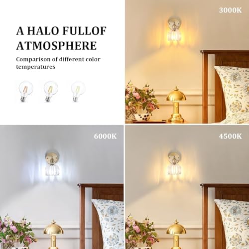 Vintage Gold Wall Sconces | Set of 2 Adjustable Brass Lamps