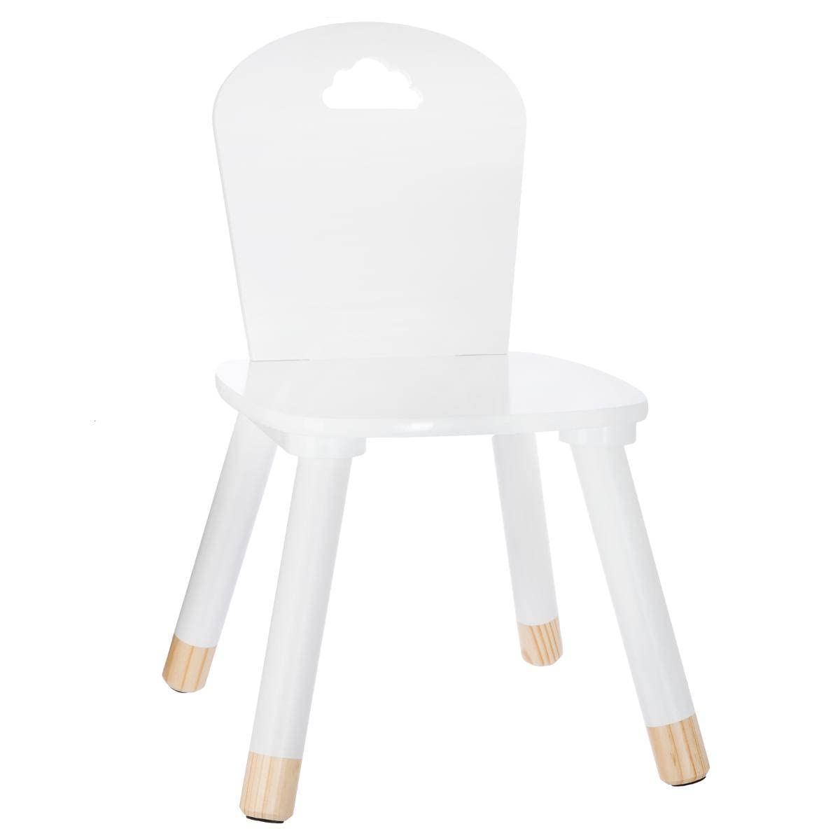 Atmosphera White Minimalist Dining Chair | Modern Durable Home Seating