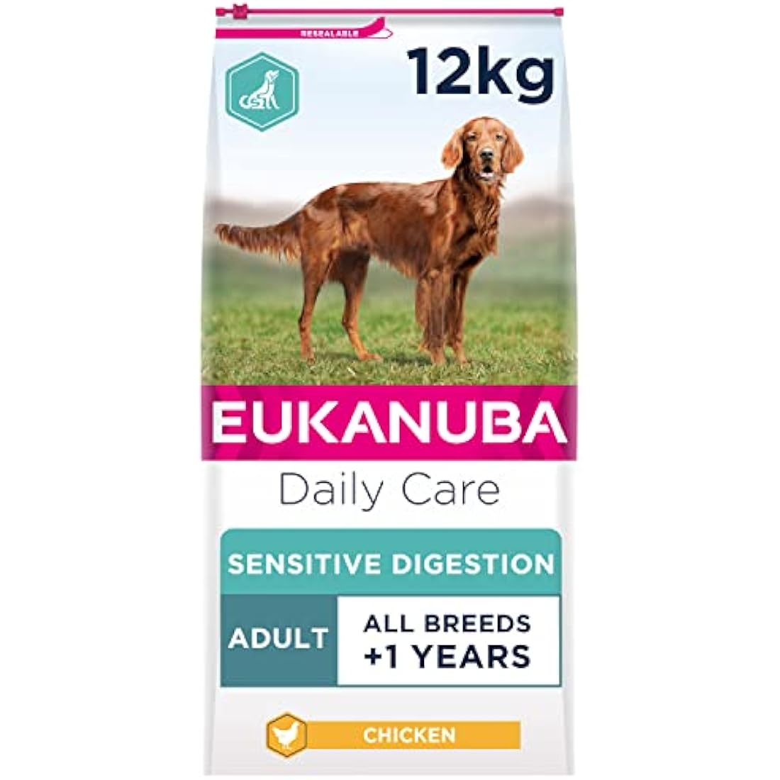 Eukanuba Sensitive Digestion Dry Dog Food - Chicken Recipe, 12kg