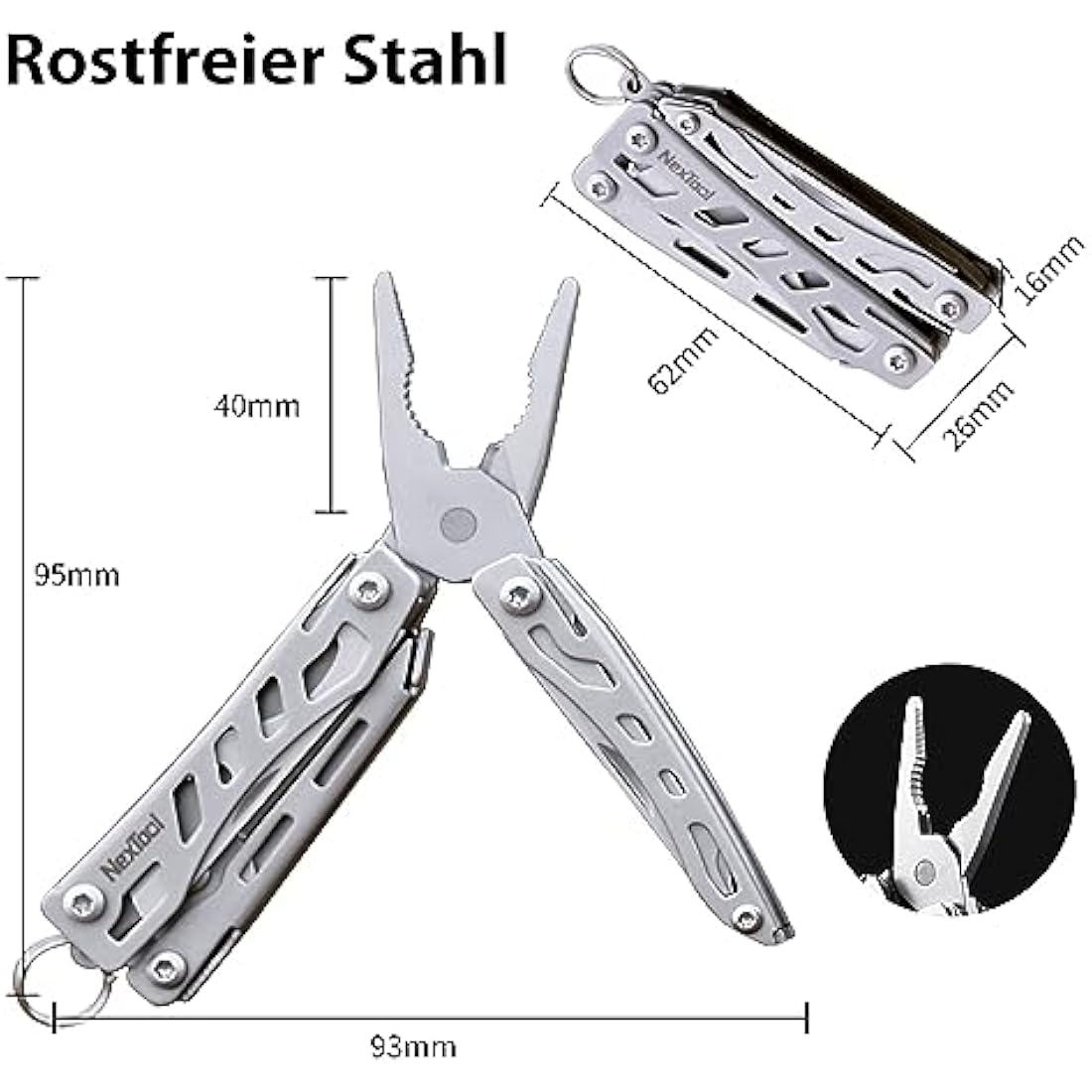 NexTool Mini Flagship 10-in-1 Multi-Tool | Stainless Steel EDC Pliers