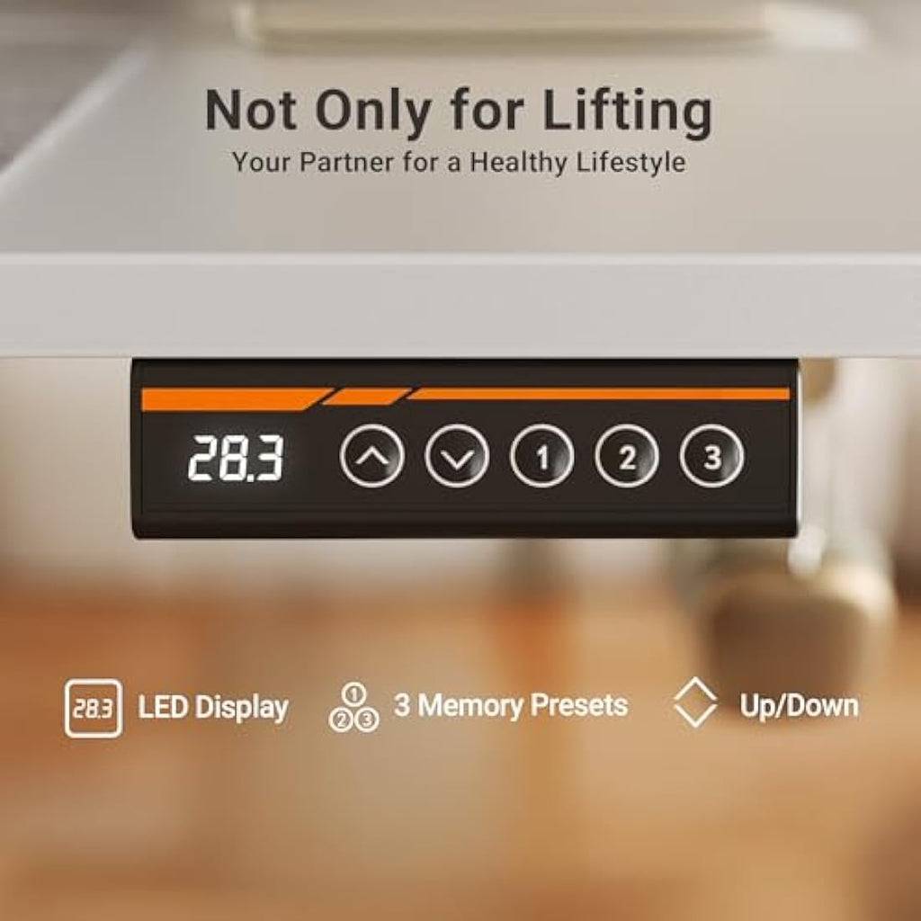 Claiks Electric Standing Desk | 120x60cm Height Adjustable Sit Stand Desk