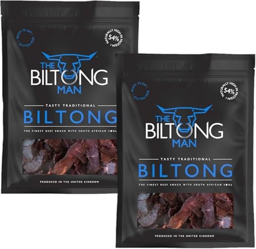 The Biltong Man Tasty Traditional Lean Beef Biltong - 800g Bulk Bag