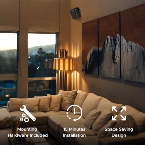 Soundbass Wall Mount for Sonos One & Play:1 | Tilt & Swivel Twin Pack