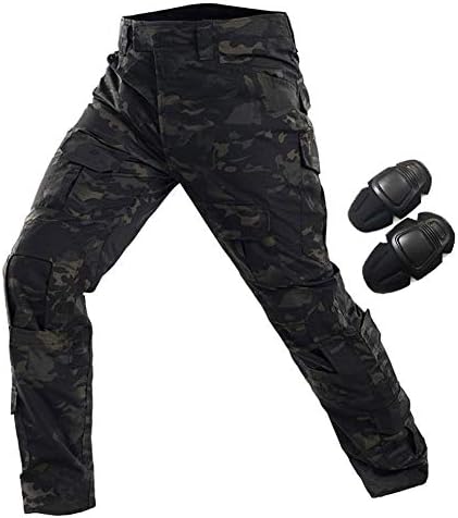Jolof Store Tactical Military Combat Pants with Knee Pads for Airsoft