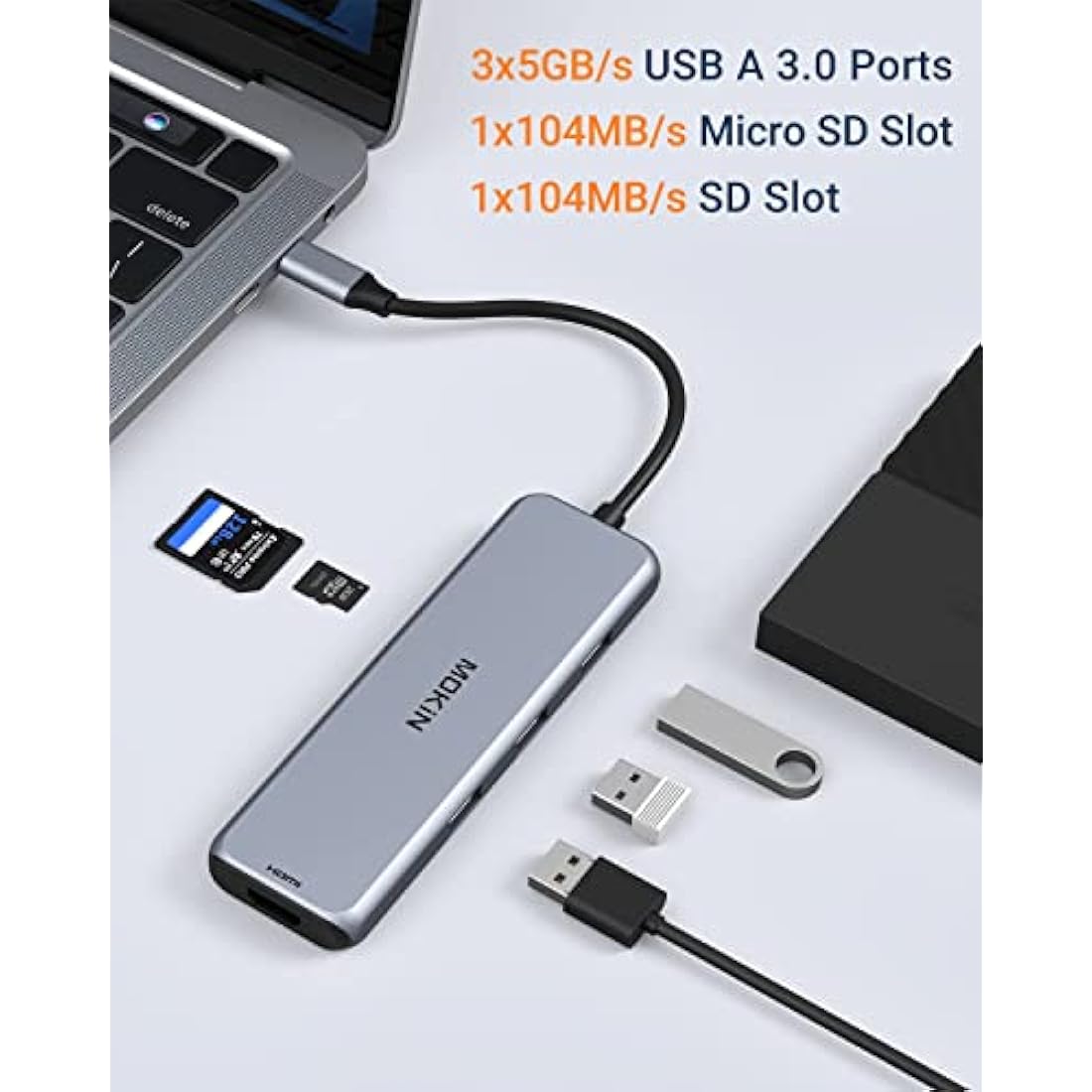 9-in-1 USB C Docking Station – Dual DisplayPort & 100W PD