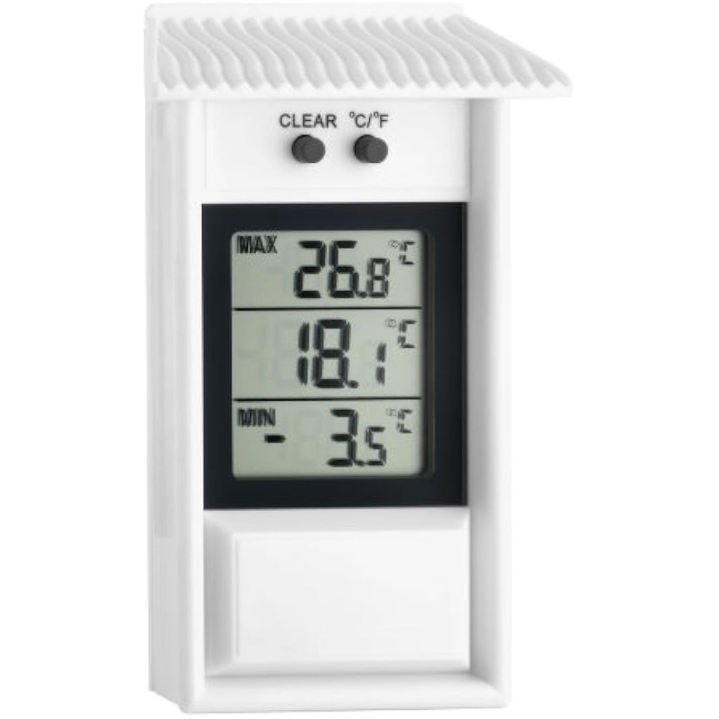 TFA Maxima-Minima Digital Thermometer | Weather Resistant Indoor Outdoor