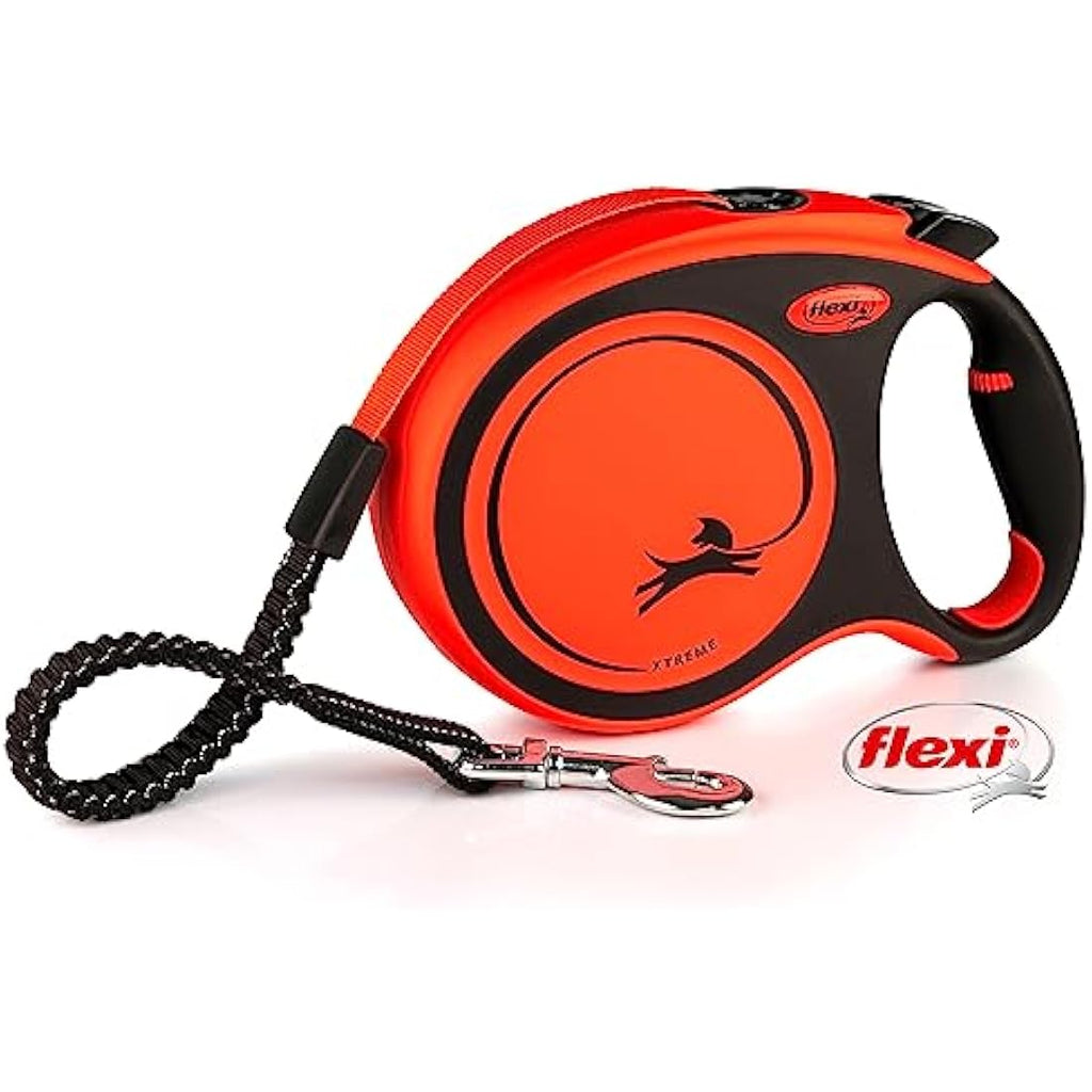 Flexi Xtreme Retractable Dog Leash | 8m Shock Absorbing Tape – Large