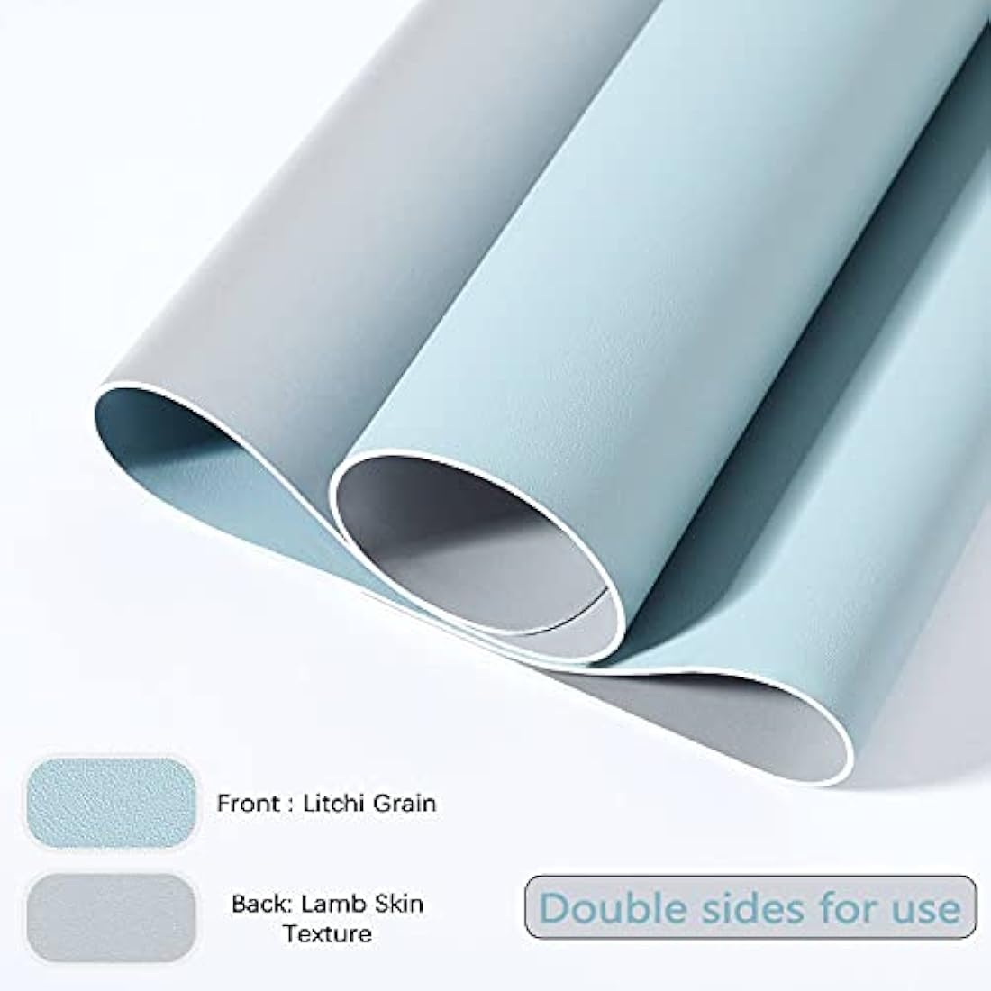 DOBAOJIA Dual-Side PU Leather Desk Pad - XXL Waterproof Mouse Mat