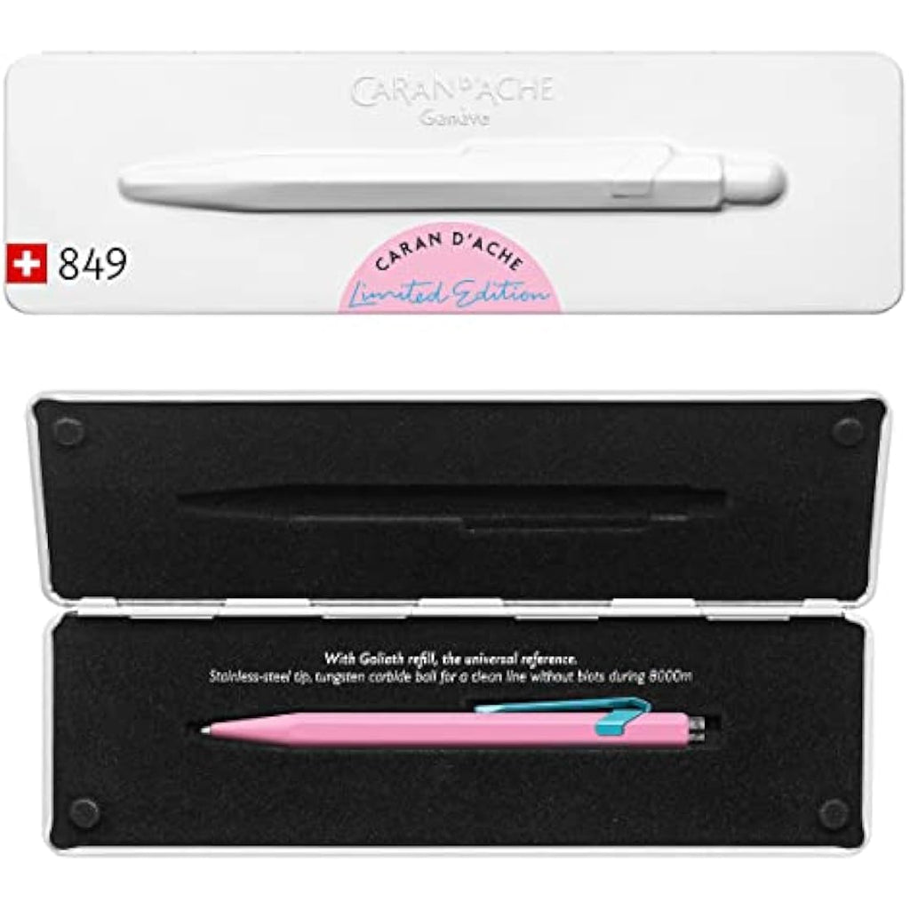 Caran d'Ache 849 Ballpoint Pen - Claim Your Style Hibiscus Pink Metal