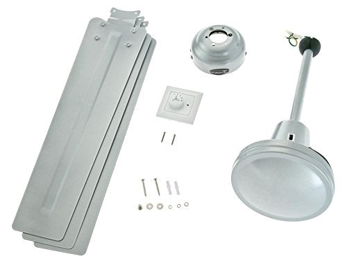 Quince 60 cm White Indoor Ceiling Fan with Light Kit
