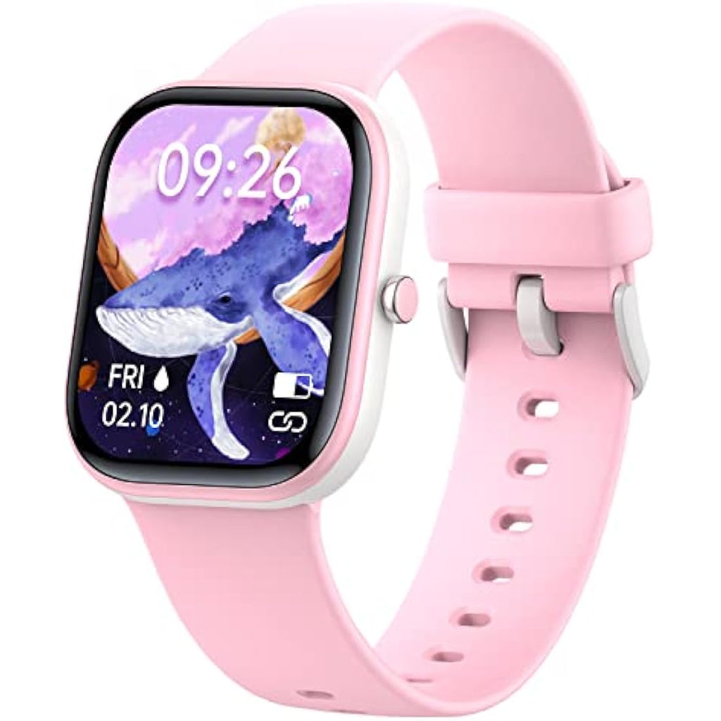 Slothcloud Kids Smart Watch - IP68 Waterproof Fitness Tracker, Pink