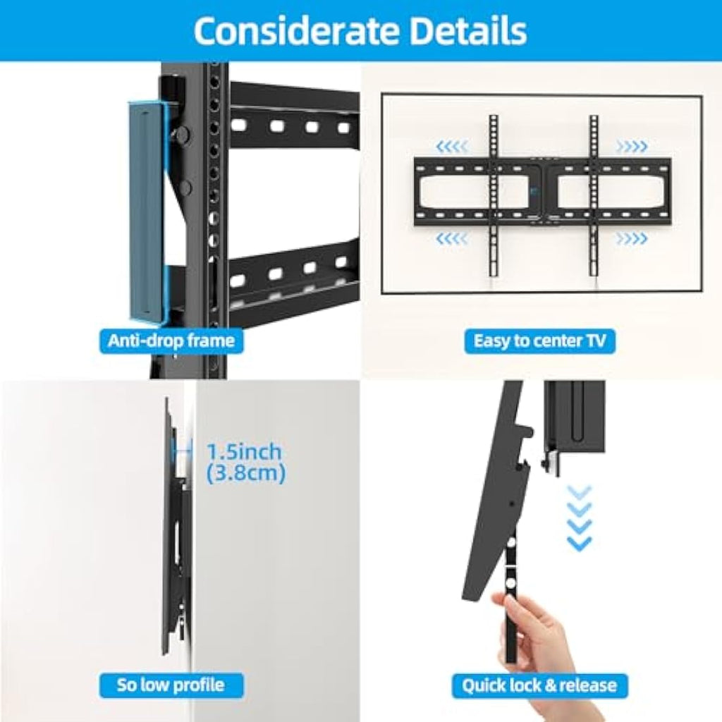 HOME VISION Heavy Duty Tilt TV Wall Mount for 32-85 Inch TVs | VESA 600x400