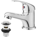 Jolof Store Brass Basin Mixer Tap | Chrome Monobloc Sink Faucet with Waste