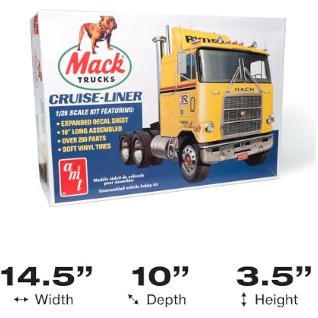 AMT Mack Cruise-Liner Semi Tractor 1:25 Scale Model Truck Kit