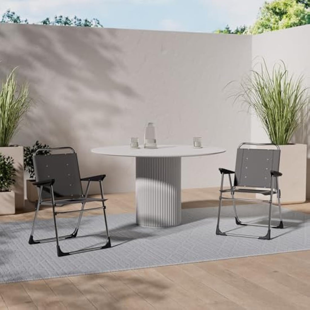 Crespo AL-219 Compact Camping Chair – Sturdy Collapsible - Dark Grey
